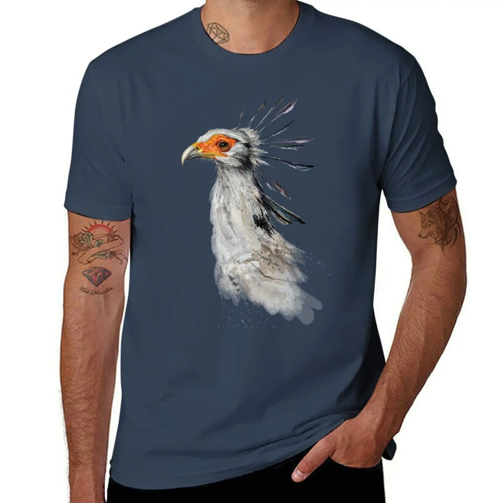 

Secretary Bird #1 T-Shirt t shirts for man cotton funny t shirts for man cotton soft T-Shirt