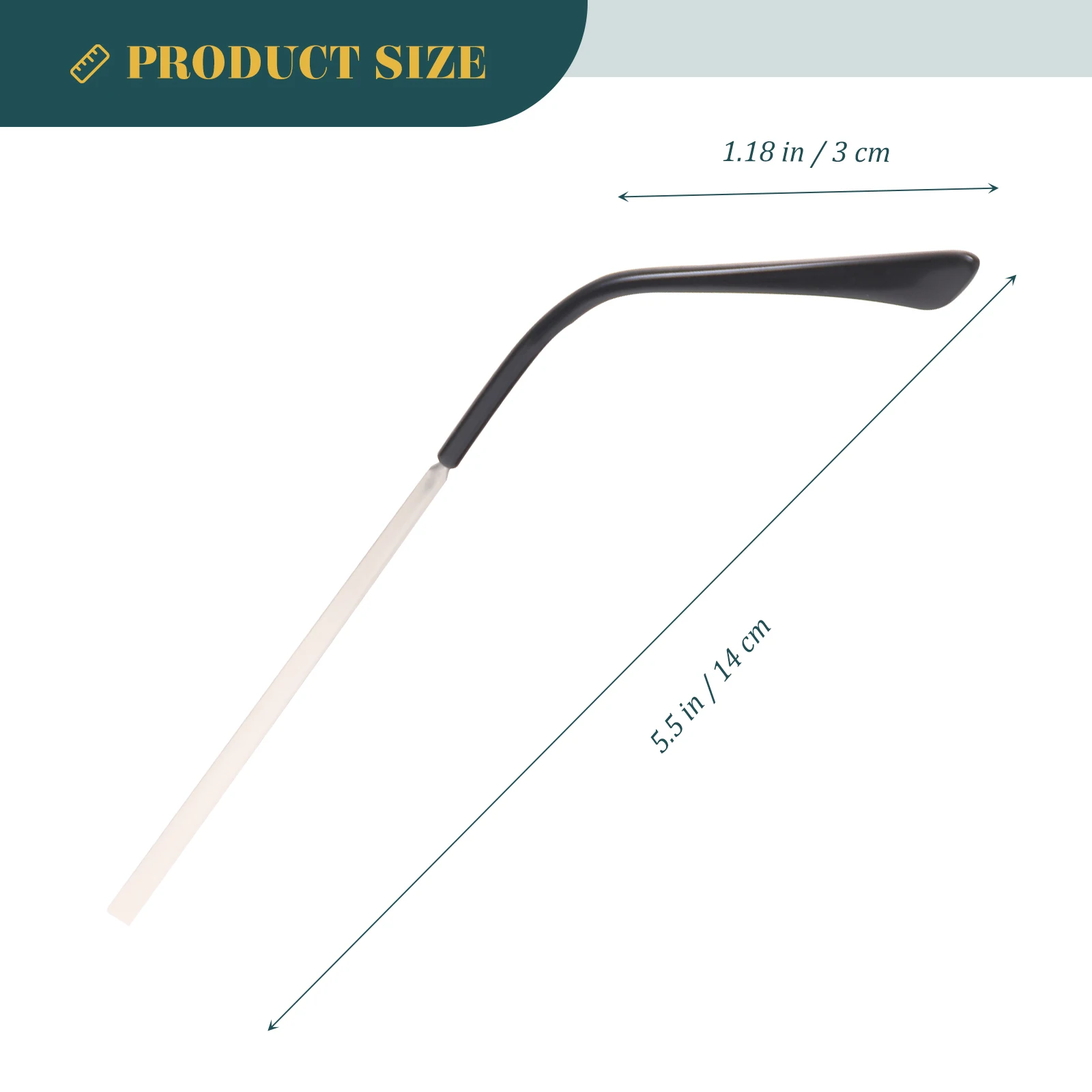 1 Pair Universal Metal Glasses Replacement Temple Lightweight Durable Eyeglass Arms For Sunglasses Repair Replacement