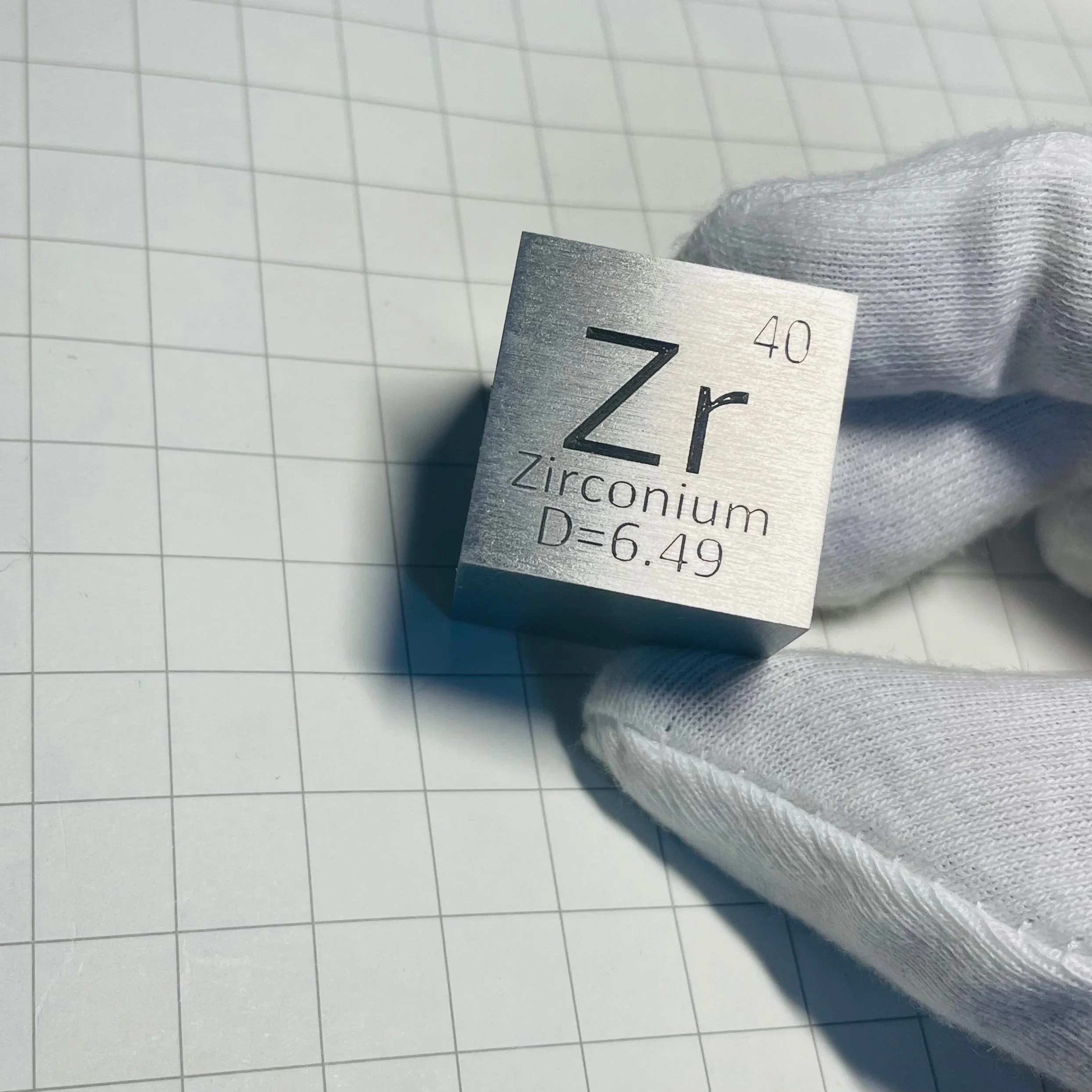 

1 '' Zirconium Cube Zr Metal Element Collection Hobby Desktop Exhibition