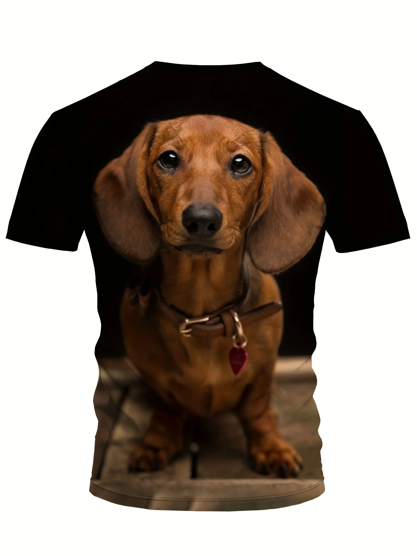 

Interesting Animal Dog 3D Print Men's T-Shirt Casual Children's Short Sleeve Tops Tee Summer Loose Crew Neck Boys Girls Clothing