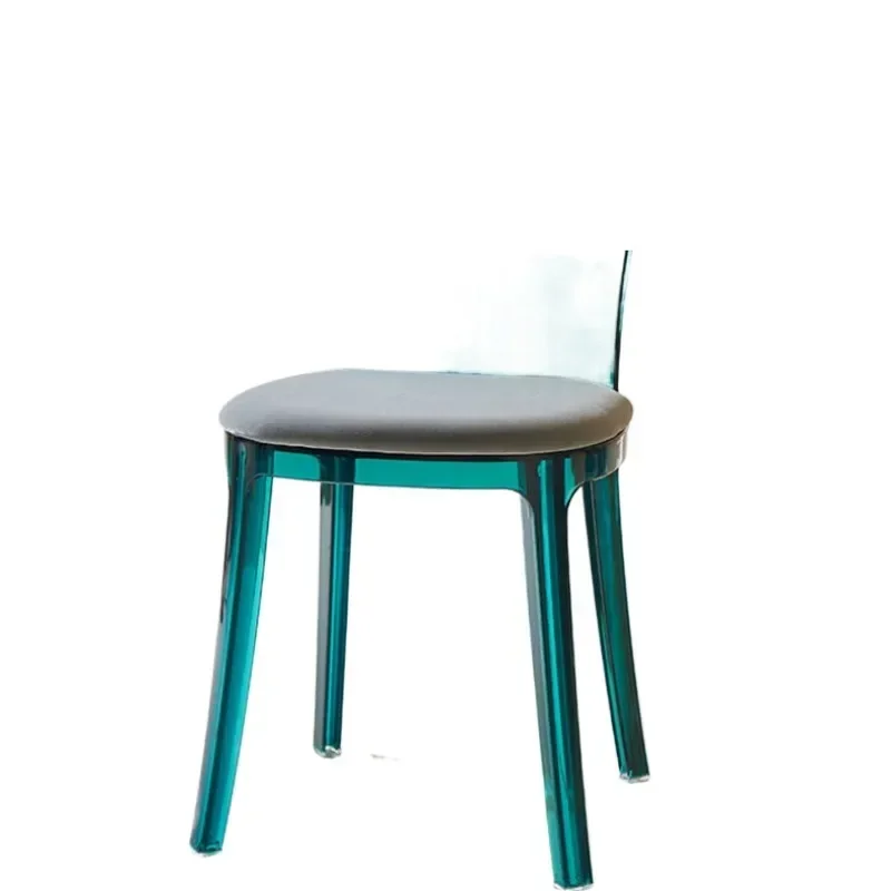 Designer lässiger transparenter Stuhl Acryl Kunststoff Kristall Esszimmerstuhl einfach