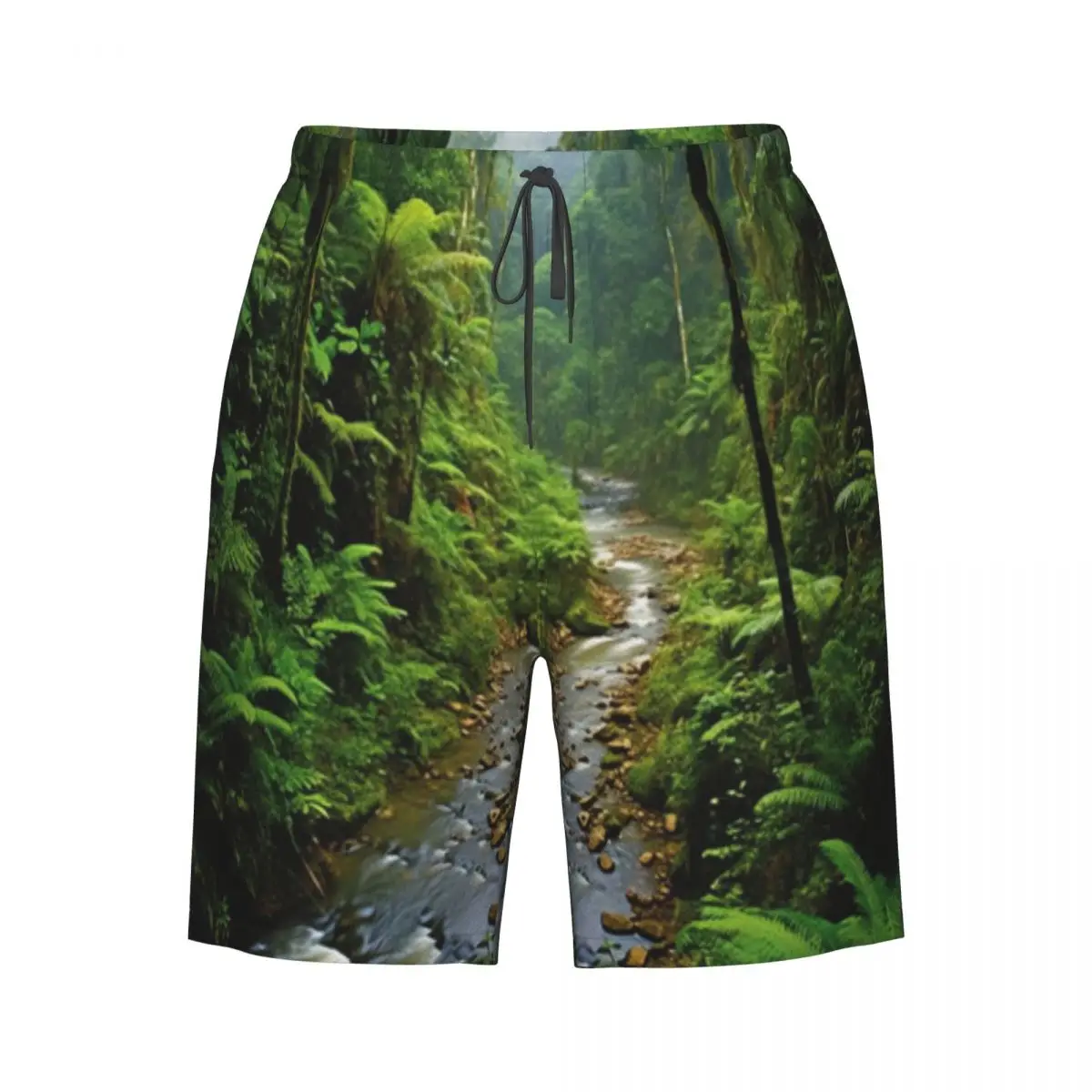 Quick Dry Swimming Shorts Rain Forest In Central America Swimwear Man Swimsuit Swim Trunks