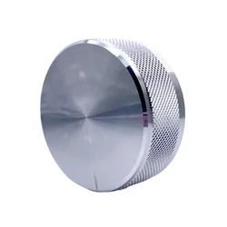 1pcs 48*19mm Aluminum Alloy Potentiometer Encoder Volume Control Audio Knob Cap for 6mm Shaft Hole ( Knurled Shaft Dia/D-axis)