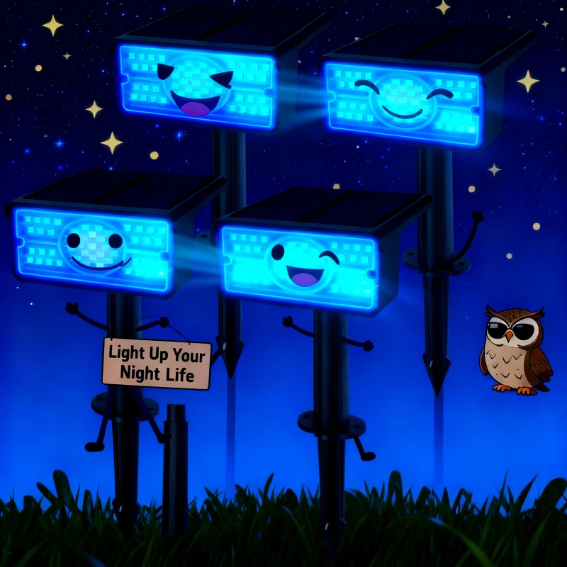 أضواء كاشفة تعمل بالطاقة الشمسية عبر الحدود، IP65 خارجية مقاومة للماء ومشرقة LED أضواء مقبس أرضية فناء الفيلا أضواء حديقة متكاملة #1