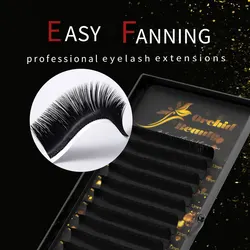 Orchid Beauty Easy Fanning Eyelash Extensions Blooming Eyelashes Flare Eyelashes Russian Volume Auto Fan Eyelashes Natural Cilia