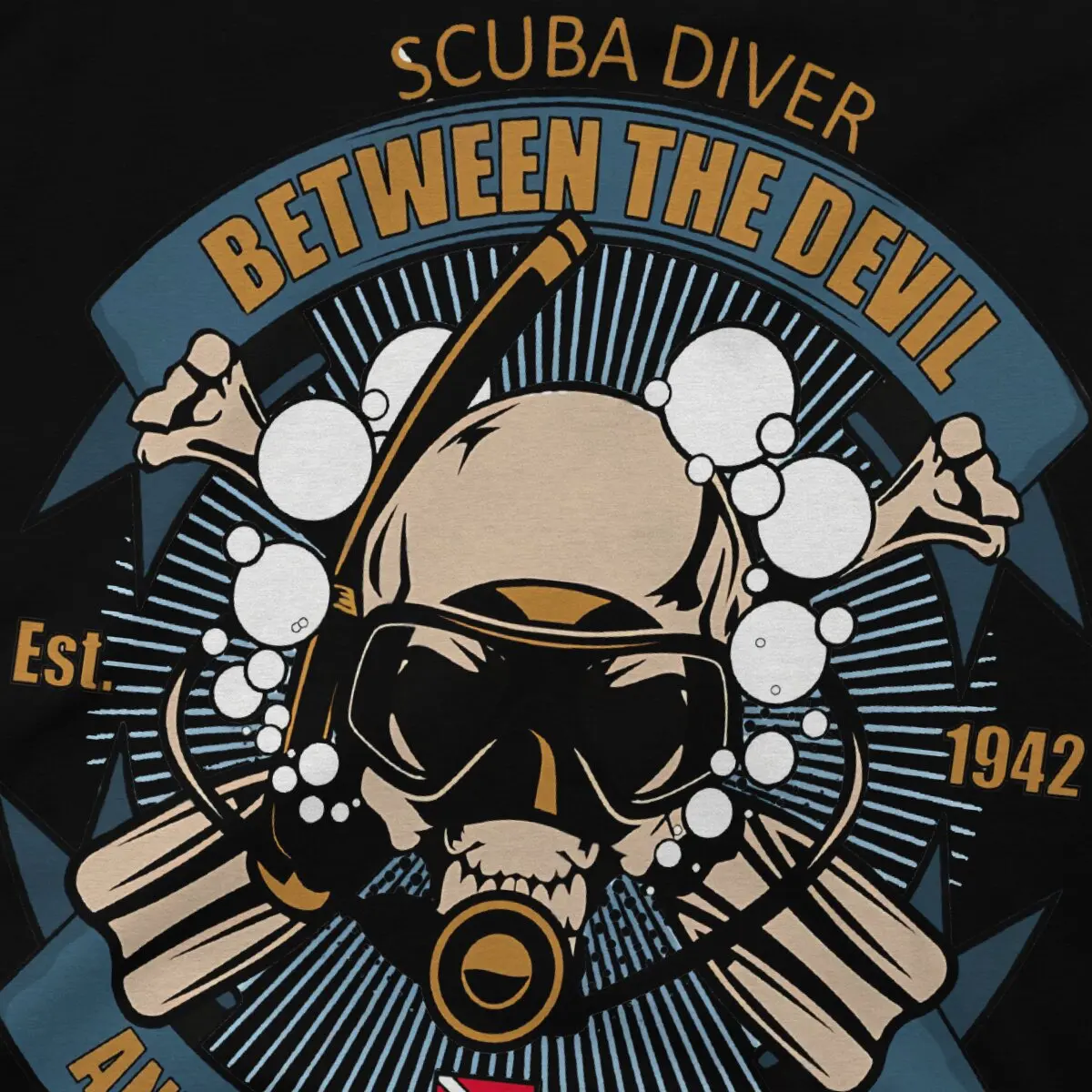 Men T-Shirts Diver Est Fashion Pure Cotton Tee Shirt Short Sleeve Dive Scuba Diving T Shirt O Neck Clothing Summer