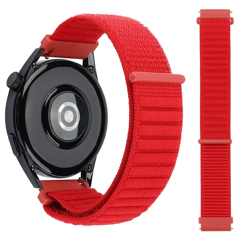22mm 20mm Nylon Loop Strap for Garmin Forerunner 165/965/570/265/255 Band for Venu 3/2/Vivoactive 4/5/6 Bracelet Venu Watchband