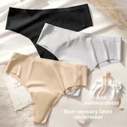 Women's Safety Pants Invisible Triangle Panties Anti-exposure Underwear Without Seams Comfortable G-strings Sexy Lingerie