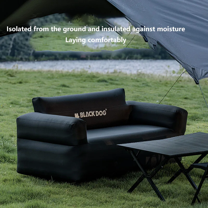 BLACKDOG Automatic Double Inflatable Sofa Portable Outdoor Camping Picnic Air Mattress Lazy Inflatable Bed with Inflatable Pump