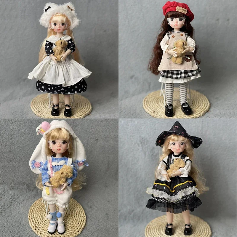 1/6 BJD Doll Full Set Fashionable 30cm Princess Doll Ball Jointed Doll Girl Toy Gift Dolls for Girls Toys for Girls