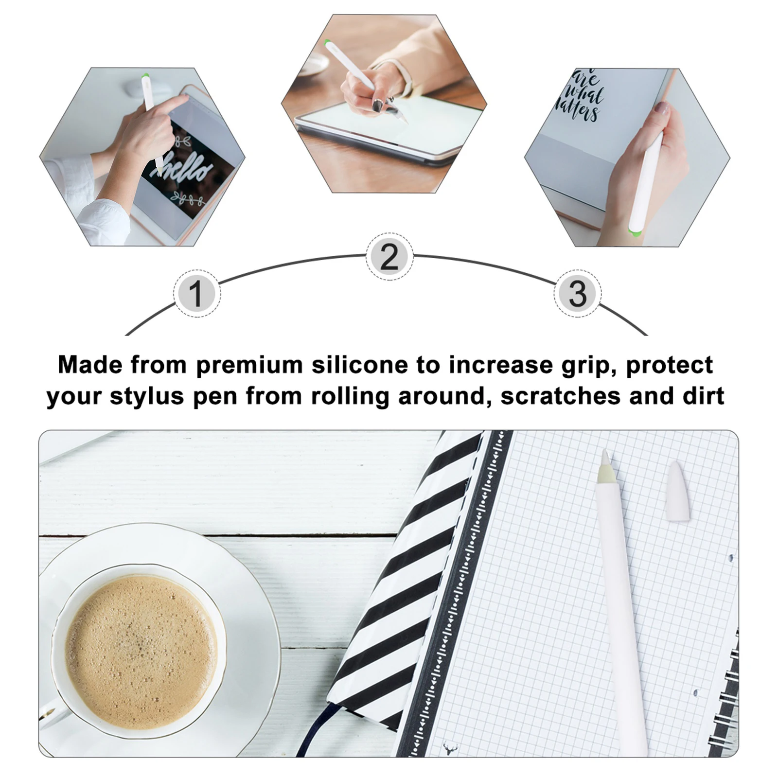 

1Pcs Pencil Stylus Pen Cover Silicone Carrot Protective Case Non Slip Grip Sleeve Touch Pen Protective Cover