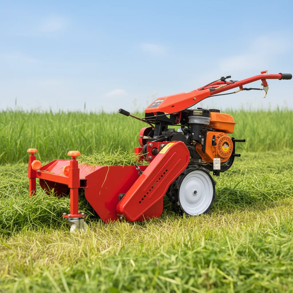 Heavy-Duty Orchard Lawn Mower - Self-Propelled Diesel Model for Large Gardens & Wasteland Stubble Cutter & Weeder