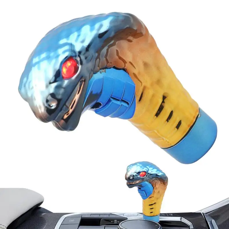 Snake Shift Handle Shifter Car Gear Shifter Knob stylish Gear Cover Cool Car Gear Lever Stick With LED Lights Car Accessories