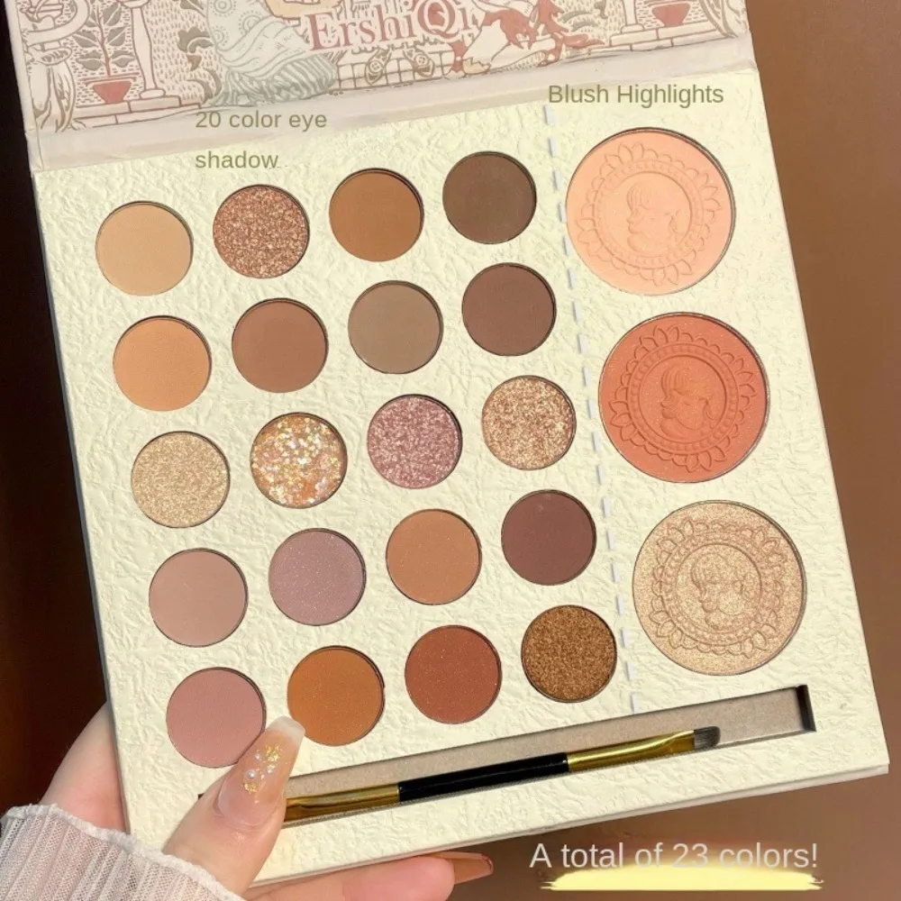 

New 23 Colors Eyeshadow Palette Long Lasting Earth Color Eyeshadow Colorful Glitter Powder Eye Makeup Cosmetics