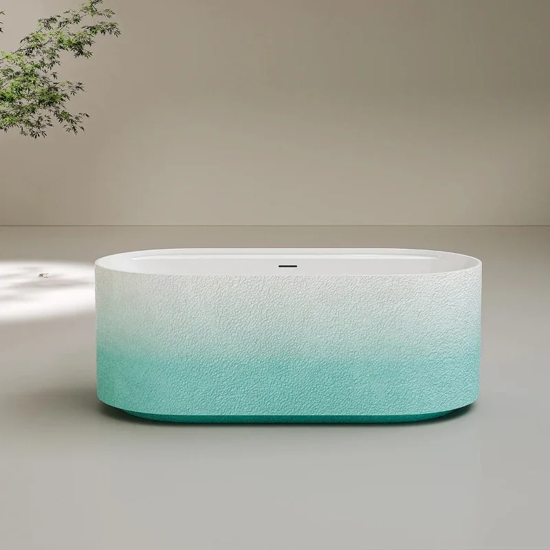 Art Life Avant-garde Elegant Acrylic Freestanding Fashion Modern Bathtub Soaking Bath