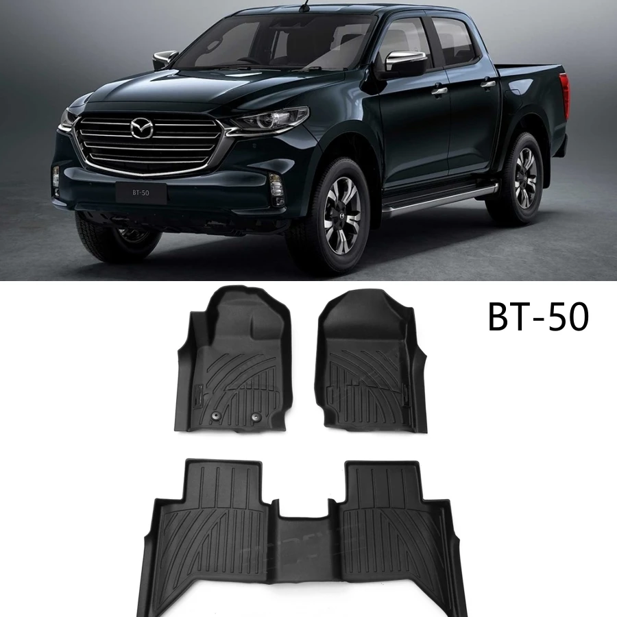 

3D TPE автомобильный напольный коврик LHD RHD для Mazda BT-50 BT50 2012-2025 водонепроницаемый нескользящий всепогодный автомобильный коврик ковер автомобильный коврик для ног