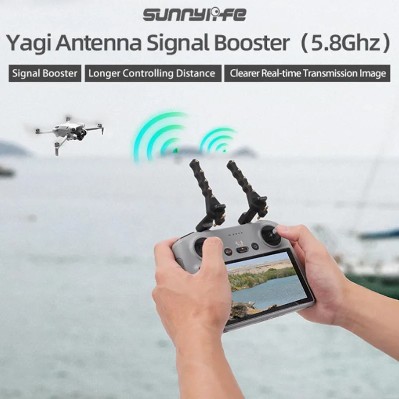 2Pcs Yagi Antenna 5.8Ghz Drone Remote Controller Signal Booster for RC 2 Mini 4 Pro/ Mavic 3/ Air 3/ Phantom 4/Mavic Mini