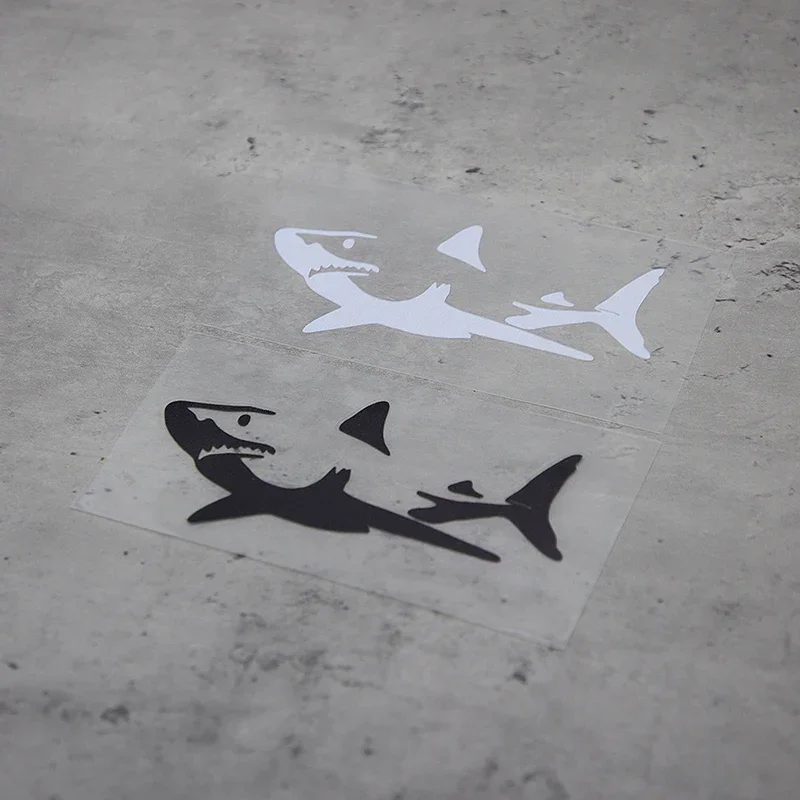 1PC Holographic Shark Auto Moto Sticker, Marine Themed Design Decal for Car Motorcycle, Exterior Customization Accessory