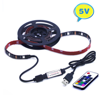 1-5M DC 5V USB LED Strip 5050 Waterproof RGB LED Light Flexible 3 17Key Remote For TV Background Lighting