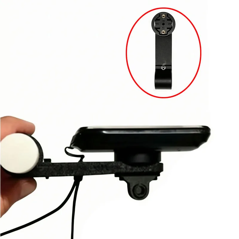 For Magene C706 Ultra-light Bike Computer Mount Fits Dual Stem Handlebar Centered Bar Mount with GoPro-Style Interface Adapter