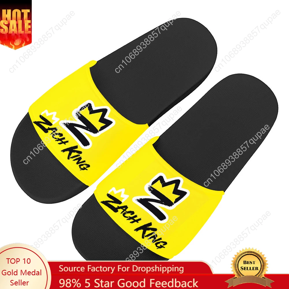 

Zach King Slippers Home Water Shoes Video Blogger Men Women Teenagers Beach Pool Sandals High Quality Custom Summer Slipper