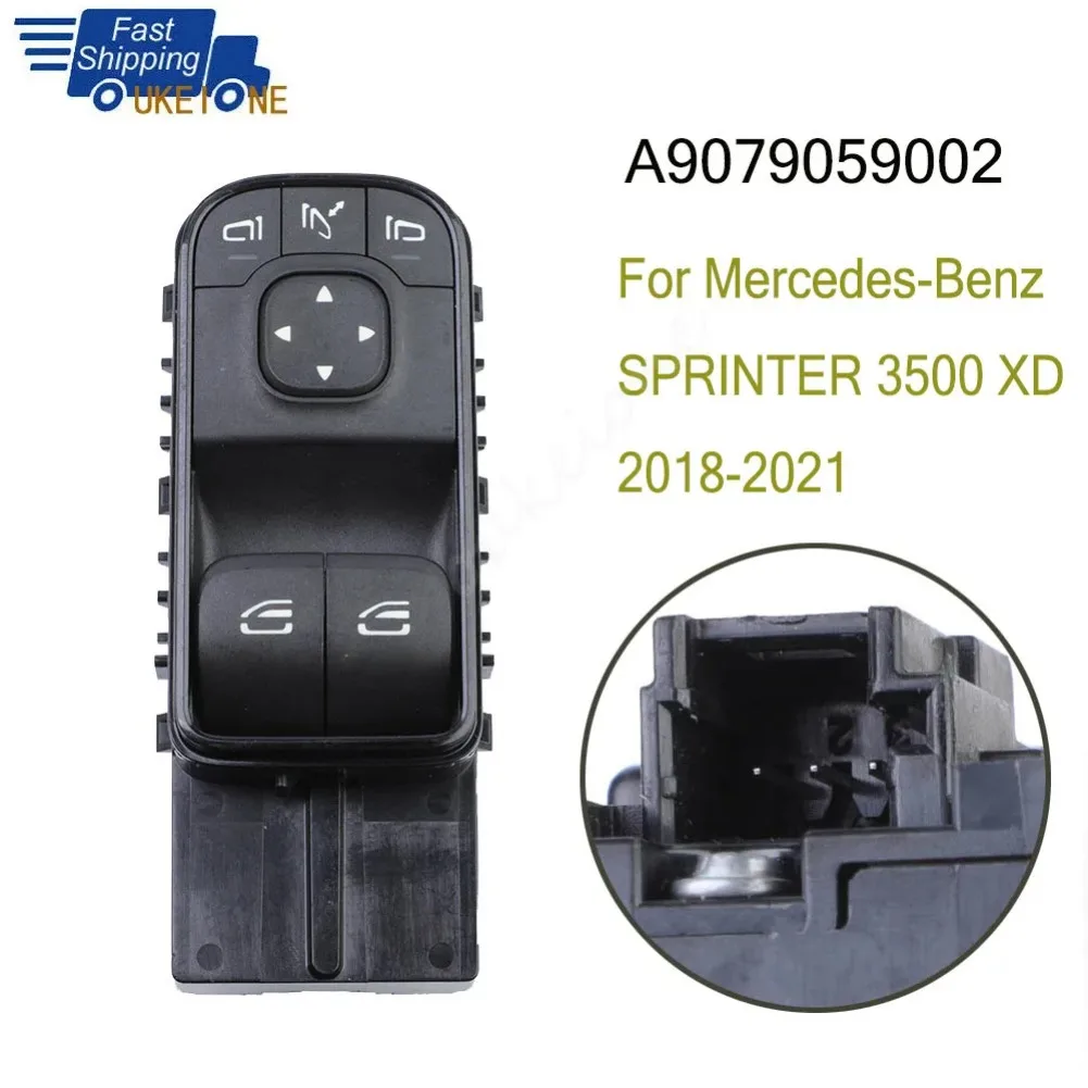 New Car Parts A9079059002 for Mercedes-Benz SPRINTER 3500 XD 2018-2021 Electric Power Master Mirror Window Switch Control Button