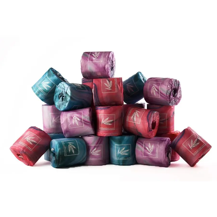 100 carta igienica sfusa senza sostanze chimiche organiche in bambù, morbidezza simile al cloud, fazzoletti da bagno sostenibili senza alberi a base di piante, 24 EcoFr