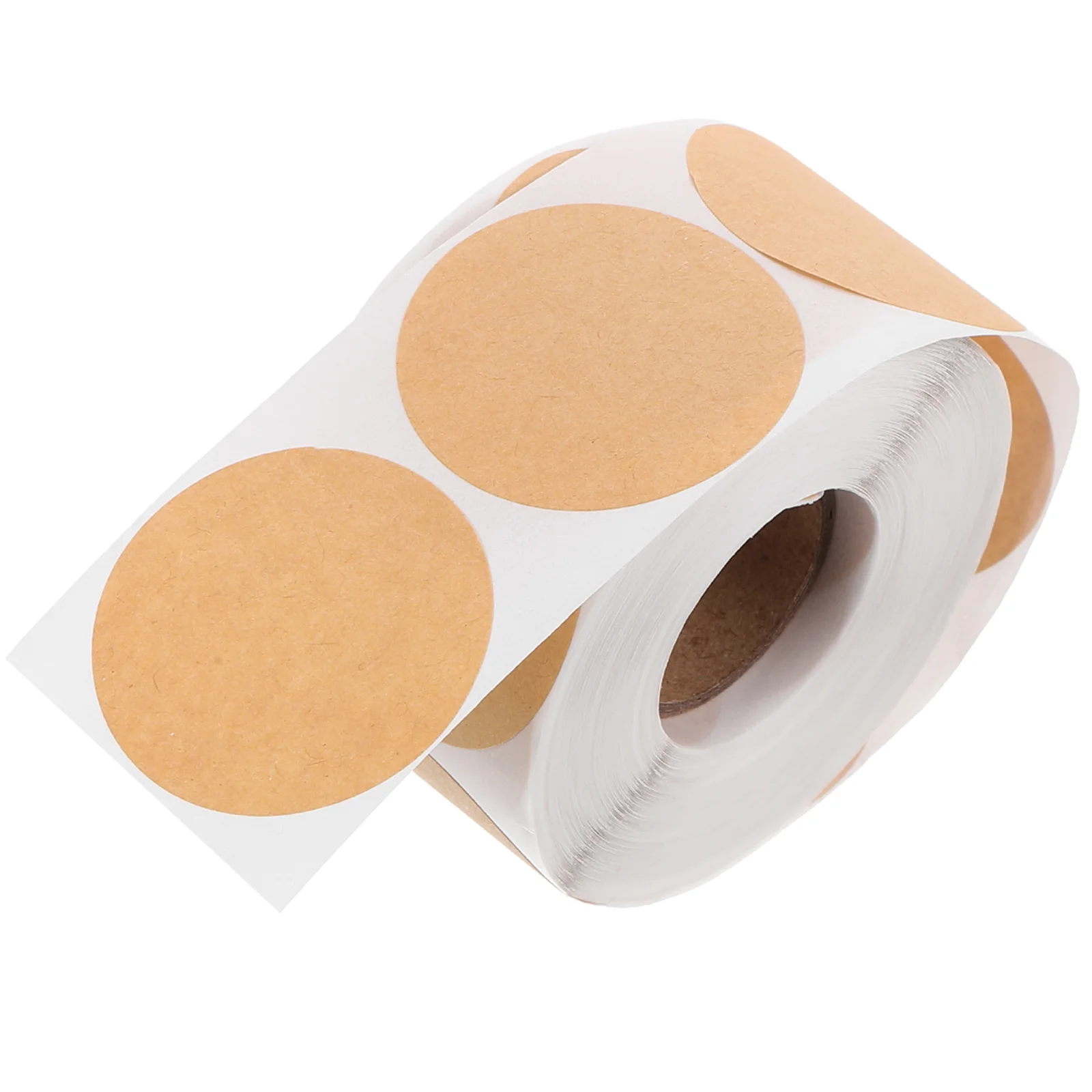 

Circle Kraft Paper Stickers 15Pcs 15x38mm Round Blank Labels Multipurpose Name Tags Adhesive Gift Tags File Folder Labels