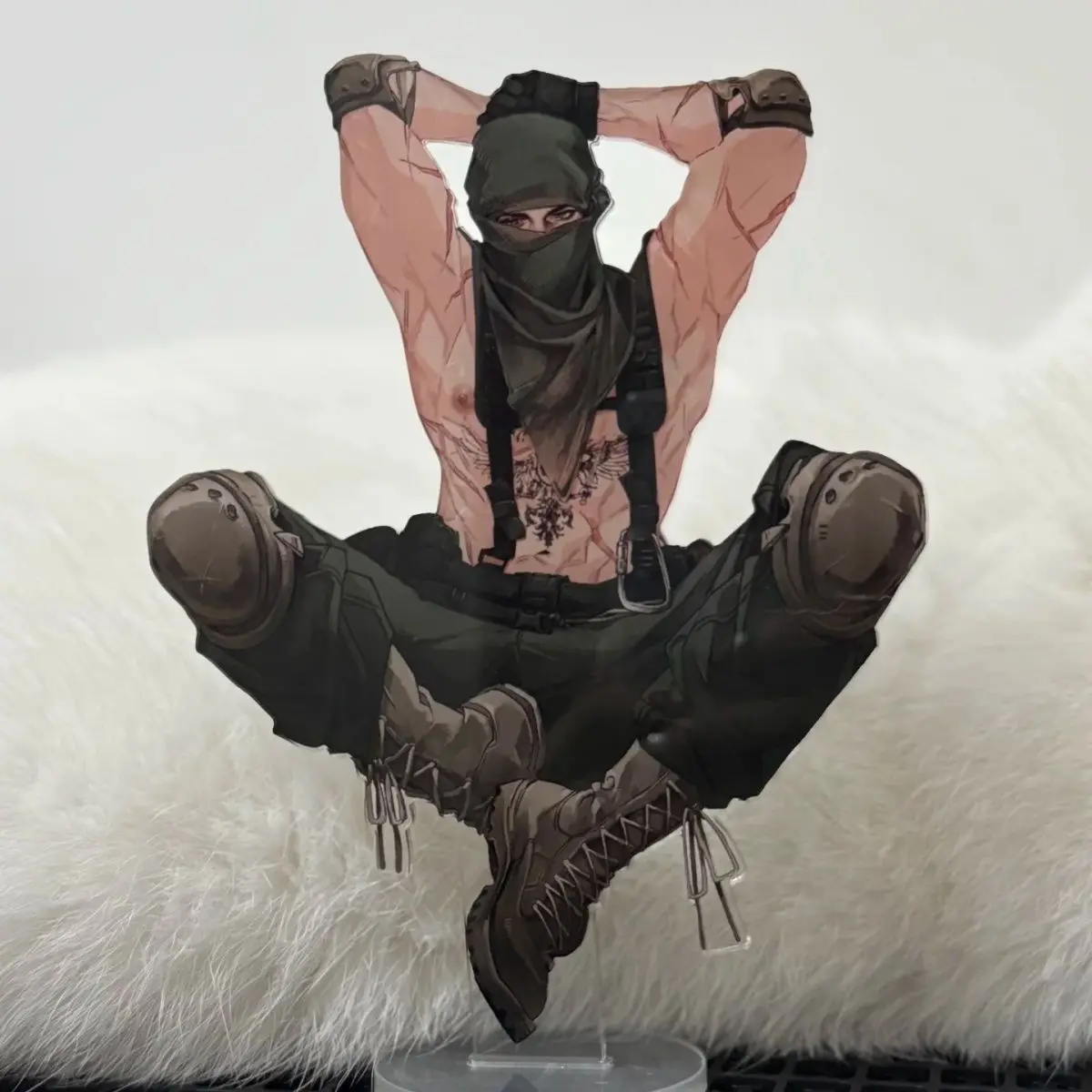 

Anime Call of Duty‌ Krueger Acrylic Stand Model Figure Cosplay Standing Plate Desktop Display Toy Fans Collection Gift