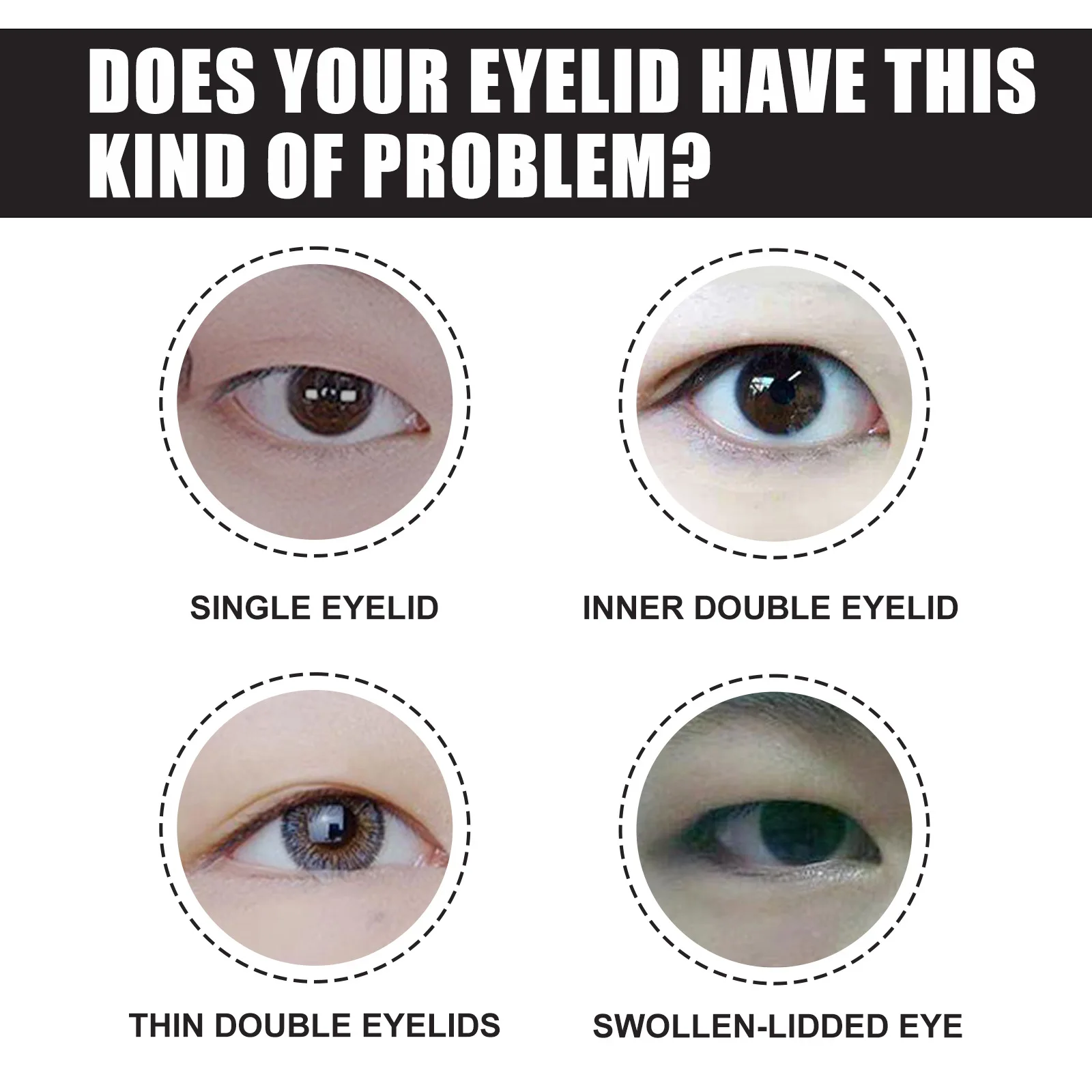 Invisible Double Eyelid Tape for Instant Big Eyes Waterproof & Long-Lasting Double-Sided Adhesive for Deep Fold Eye Makeup Tools