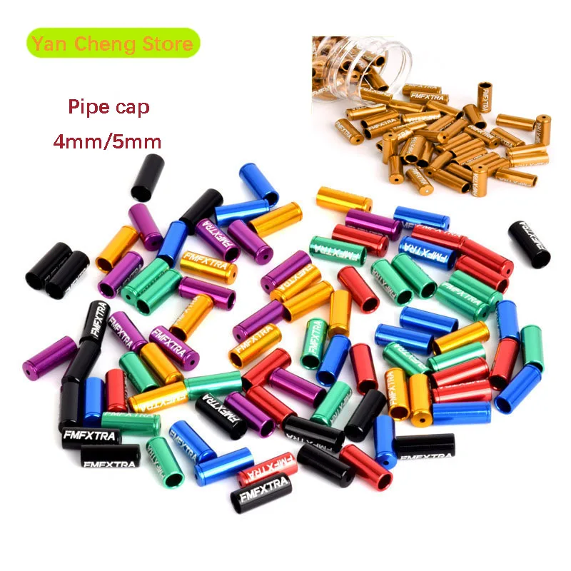 Image of 4mm/5mm Bunte Fahrradkabel-Endkappen MTB Rennrad Brems- und Schaltzugkabel-Schutzhülsen