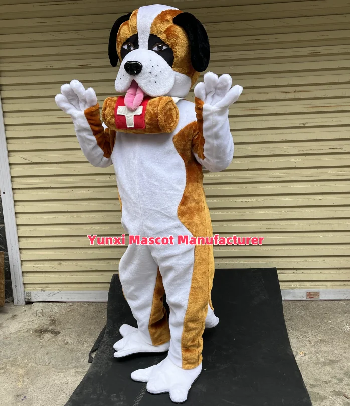 Saint Bernard dog mascot costume Husky carnival Halloween adult role play physical shooting