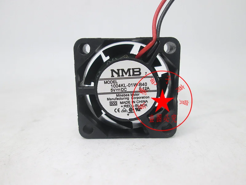 

NMB 1004KL-01W-B40 DC 5V 0.12A 25x25x10mm 2-Wire Server Cooling Fan