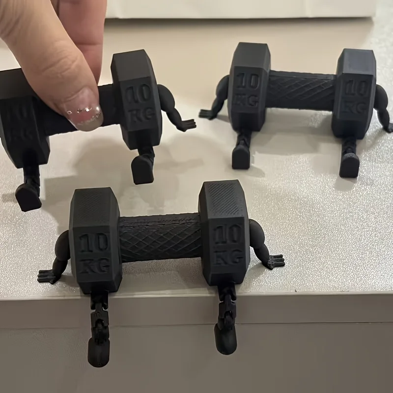 2-Pack Collectible Doll Models, 3D Printed Fun Dumbbell Decorations, 10.0 Kg, Fitness-Style Desktop Decorations, Creative Gifts Designed for Fitness Enthusiasts, Mini Collectible Models, Novel Fitness Gifts, Atmospheric Decorations, Niche Creative Decorations, Unique Gifts for Collectors, Perfect for Desktop Scene Setup, Enhancing the Artistic Ambiance of the Home