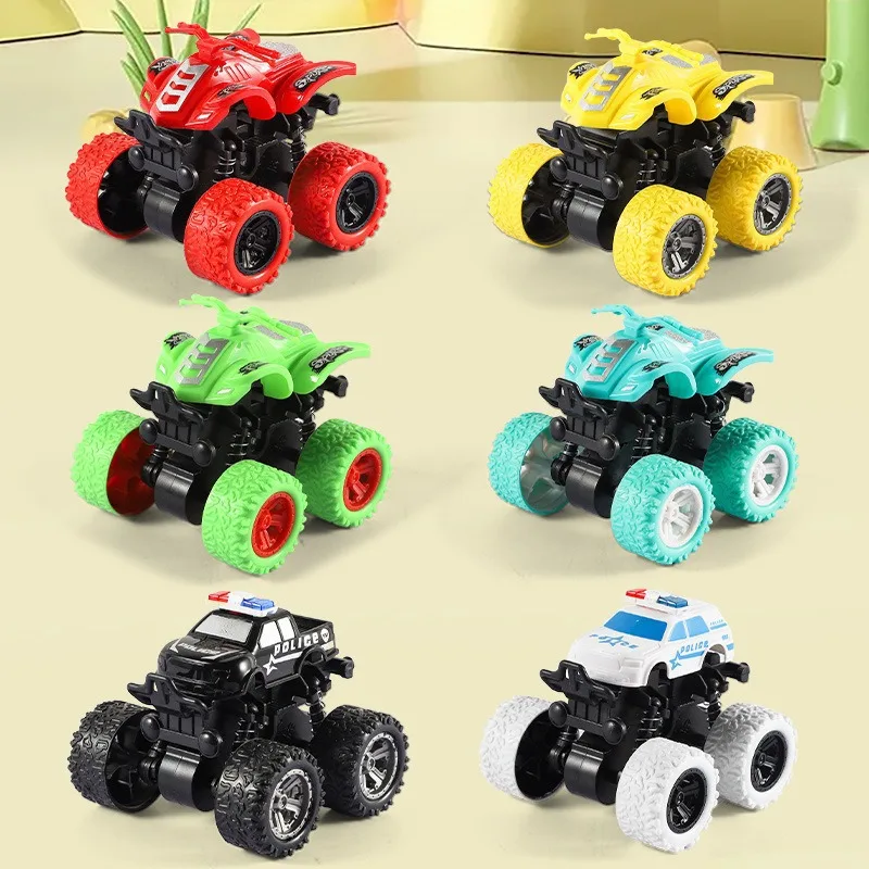 Children's Toy Car Simulation Dual Inertia Four-wheel Drive Boomerang Stunt Buggy Motorbike Tank Car Model Toys For Children