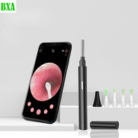 1080P Wireless WiFi Ear Pick Otoscope Camera Borescope 360°Wide Luminous Ear Wax Removal Cleaning Teeth Oral Inspection Care