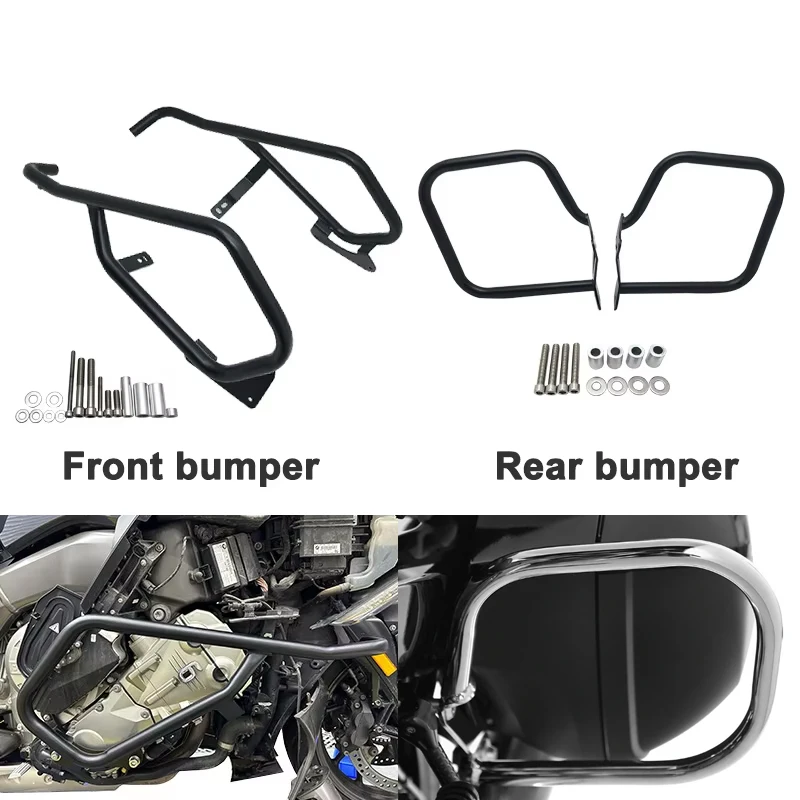 

Для BMW K1600GT K1600GTL K1600 GT/GTL 2011-2023 2022, стальная защитная планка, седельная сумка, боковая коробка, защита двигателя, защитная рамка, бампер