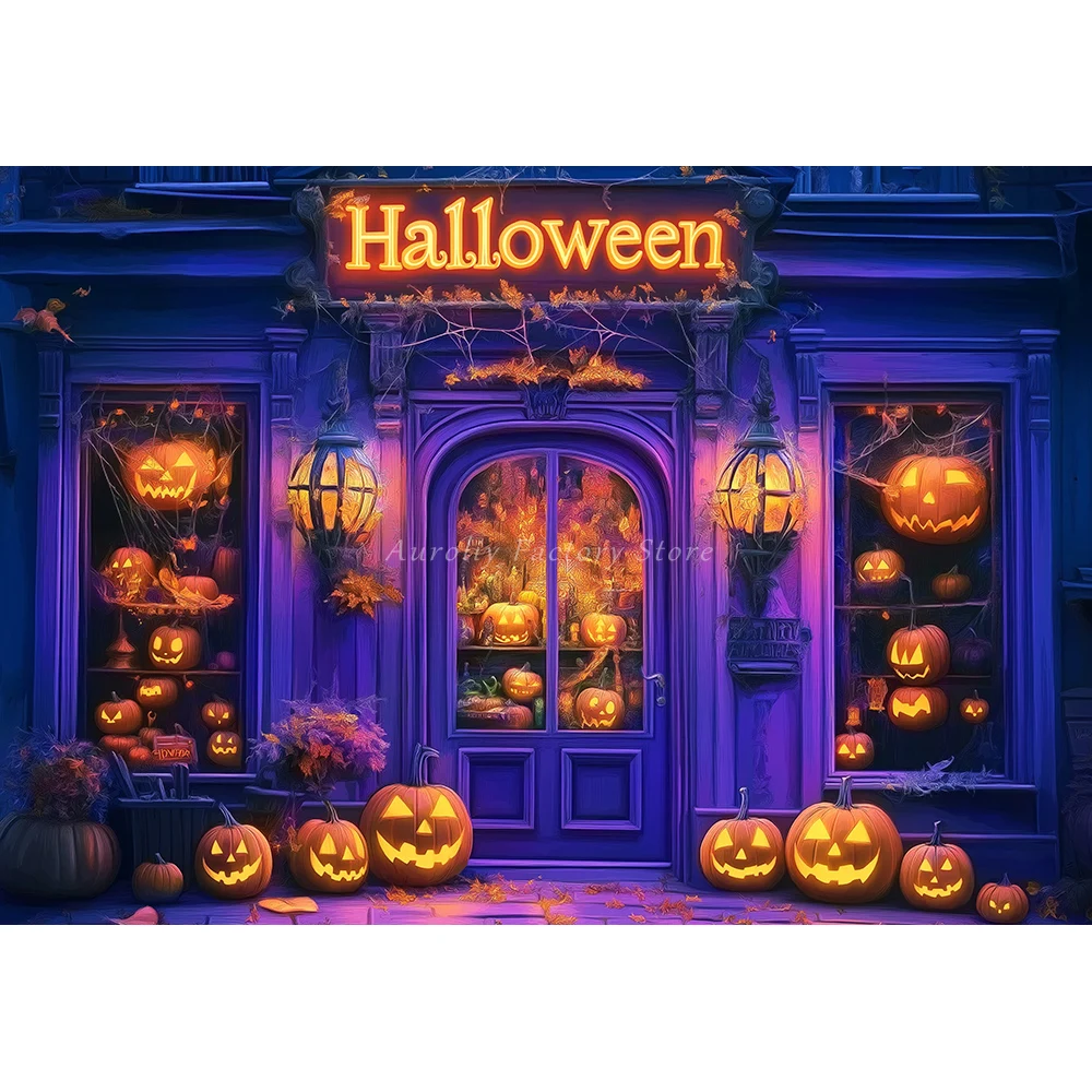 ร้านขนมฮาโลวีนพื้นหลังเค้กฟักทอง Smash เด็ก Photobooth Gothic Spooky Room เด็กผู้ใหญ่ฉากหลังภาพ