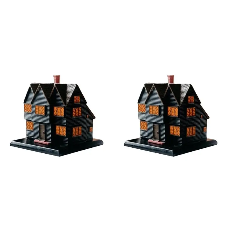【natale】bruciatore-d'incenso-casa-delle-streghe-di-salem-massachusetts-per-halloween-e-natale-ornamento-per-le-vacanze-2-pezzi