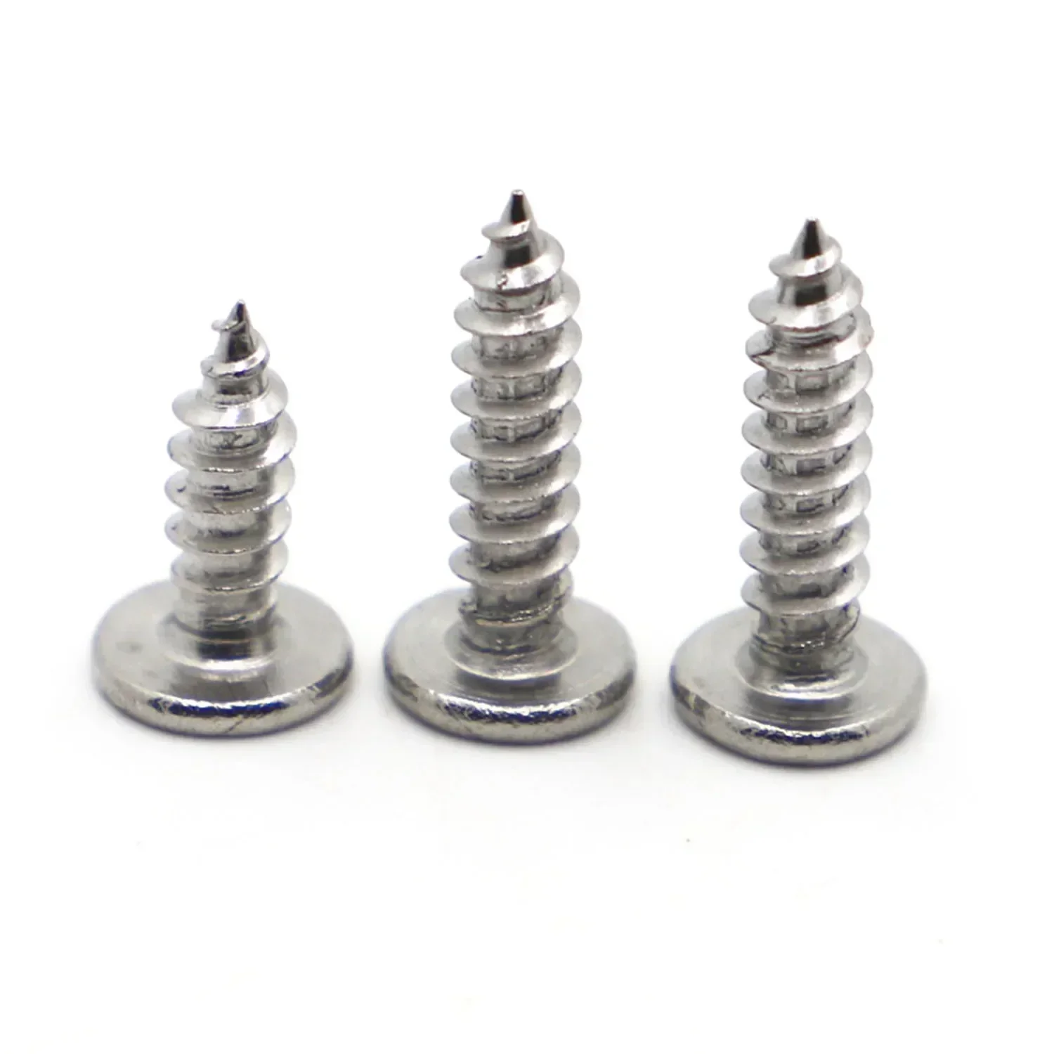 30P M2-2.3 M2.6-3 M3.5-4 M5-6 سم A2 304 الفولاذ المقاوم للصدأ فيليبس الصليب سوبر رقيقة جدا شقة رقاقة رئيس الذاتي التنصت برغي خشب