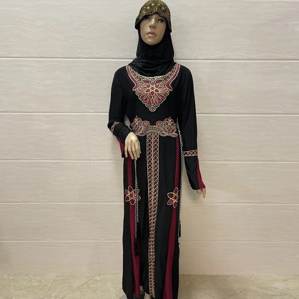 

Abaya Muslim Dubai Turkey Islam Kaftans Long Hijab Dress Jalabiya For Women Robe Musulman Femme Caftan Marocain Vestidos Longos