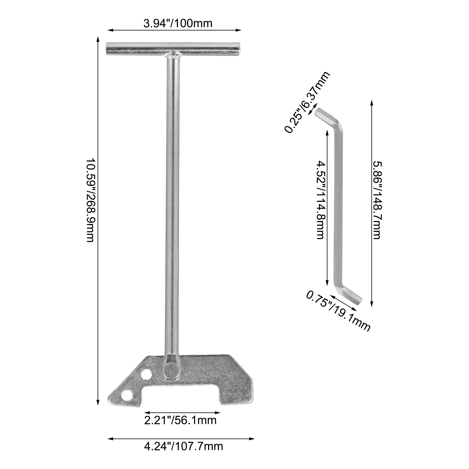 Garbage Disposer Unjamming Wrench for Easy Store Exquisite High Quality Long Lasting For InSinkErator WRN-00 Garbage