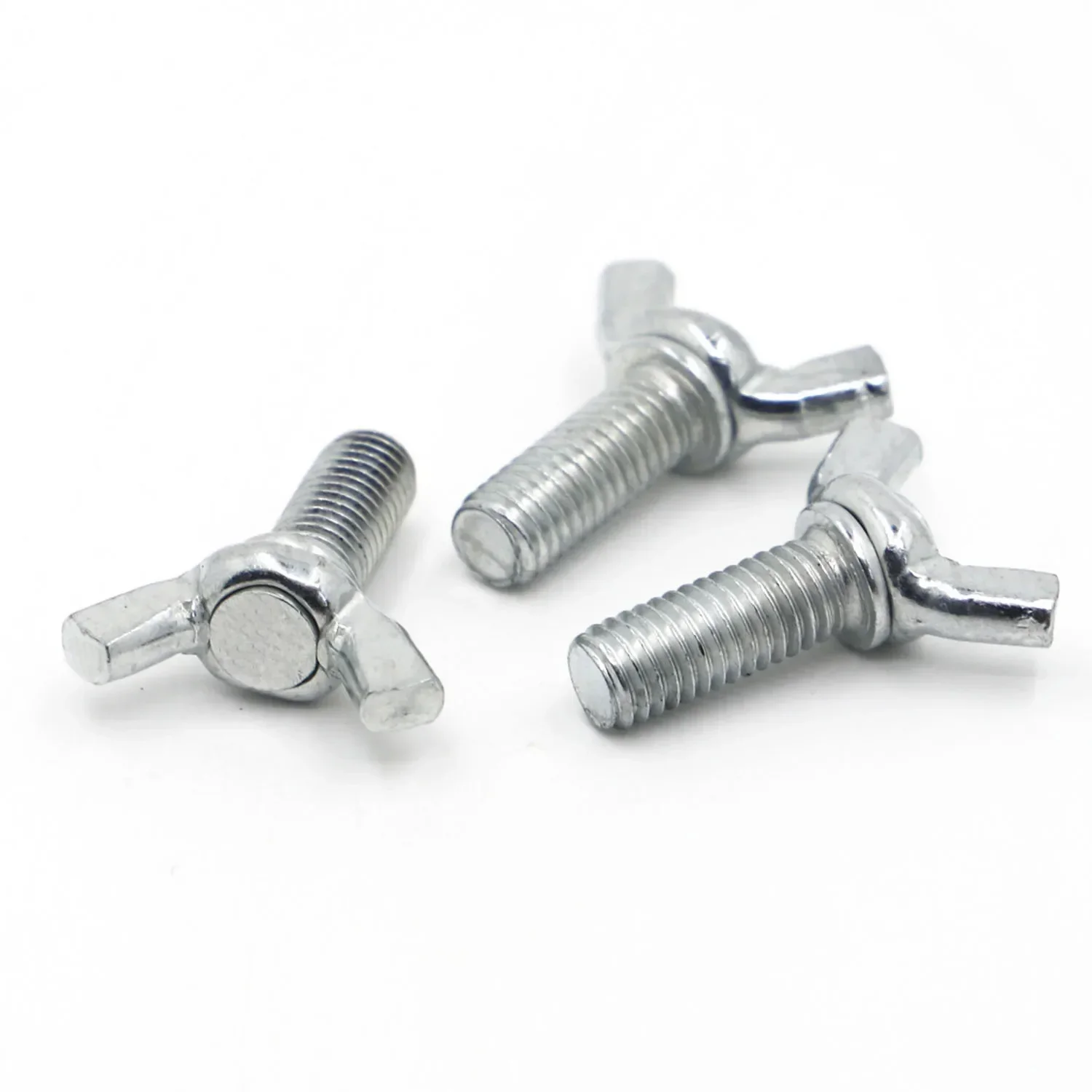 1-10pcs Wing Bolts Butterfly Screw Galvanized Steel M4 M5 M6 M8 M10 M12 Wing Head Thumb Screws DIN316