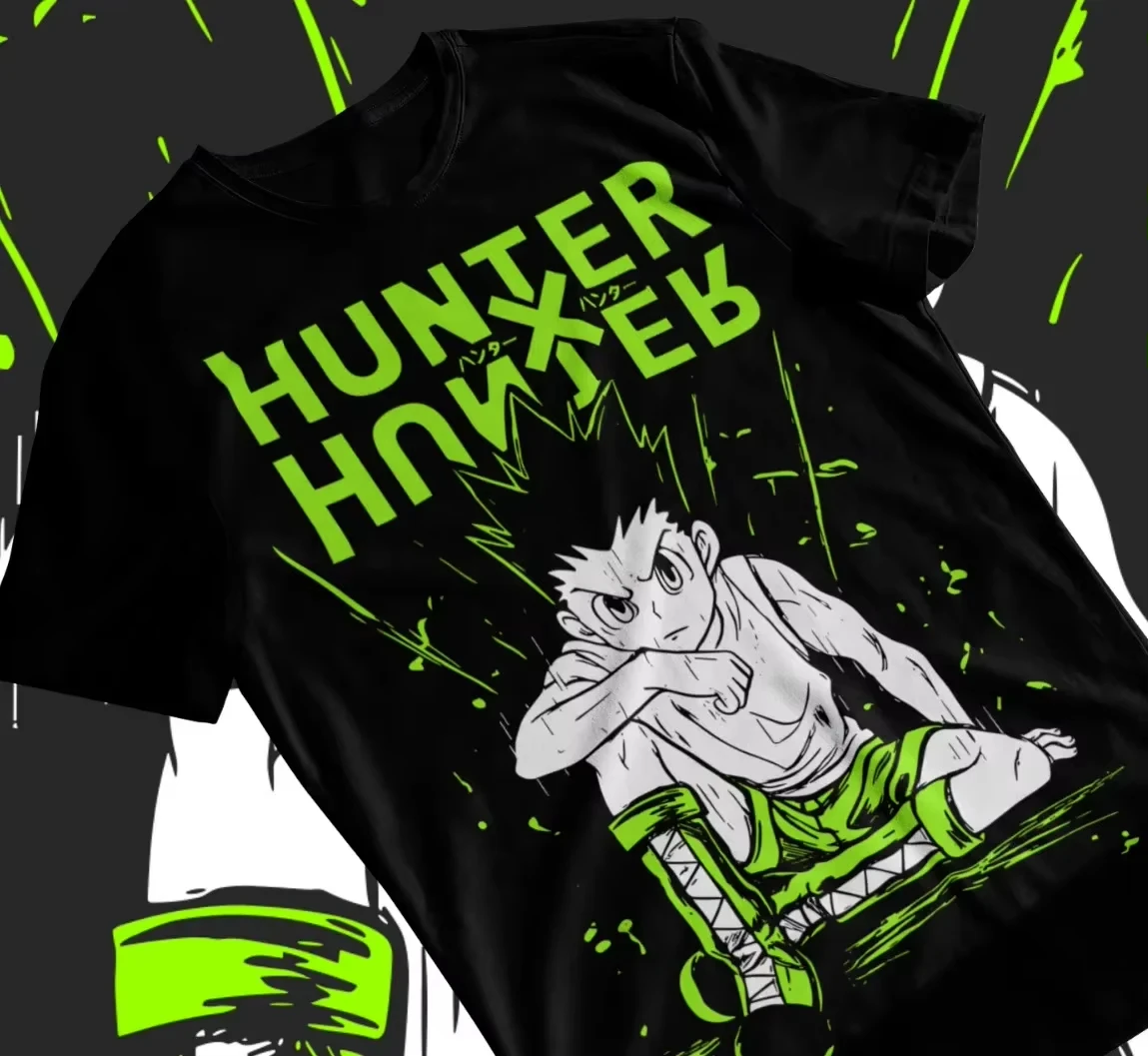 Hunter X Hunter Anime Gon Freecss Bedrucktes T-Shirt für Herren und Damen, Herren-Top, Sport-T-Shirt, 2026 Sommer, neues T-Shirt