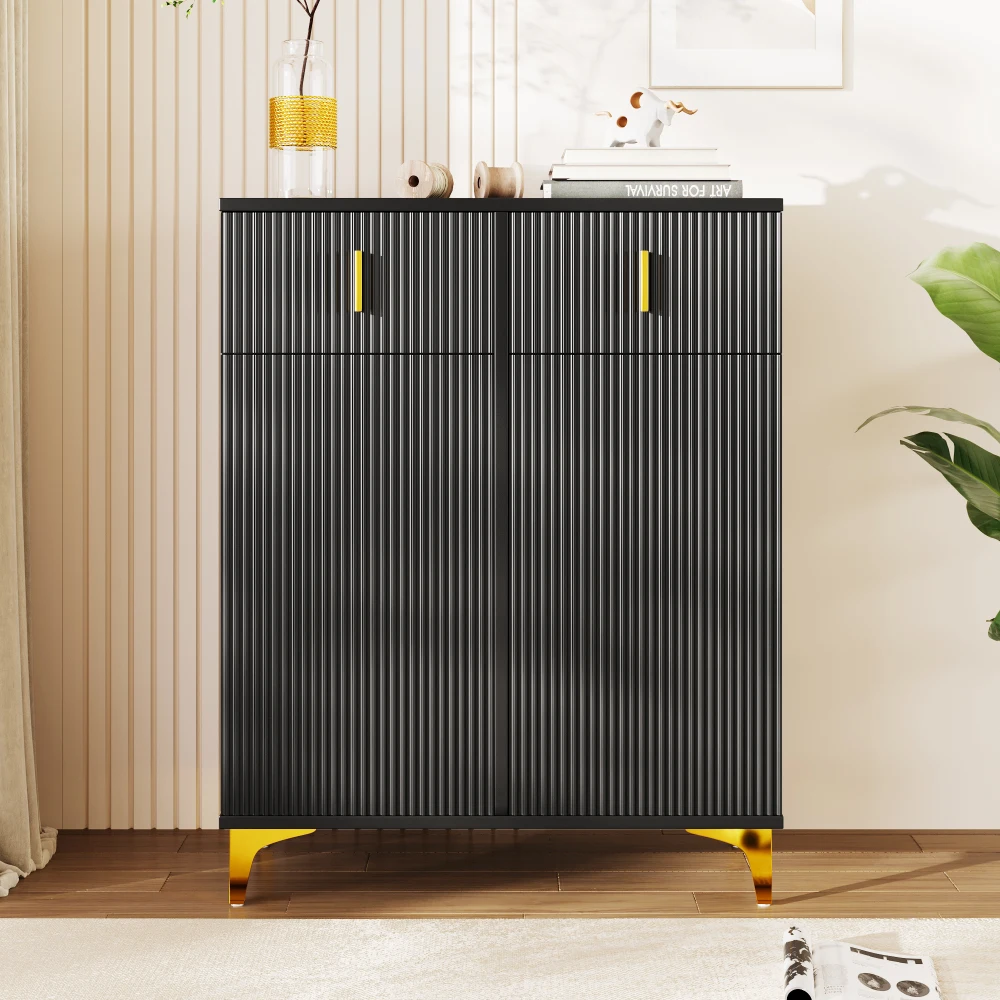 Credenza Oro Nero a Strisce