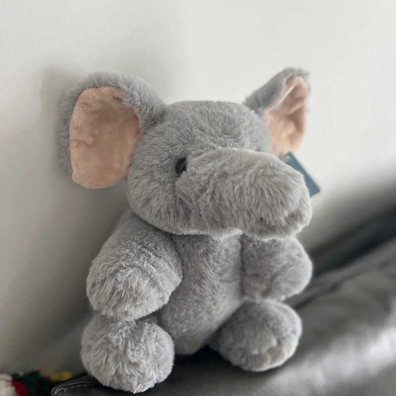 Cartoon Fluffy Elephant Animali di peluche Peluche Kawaii Morbido che abbraccia Cuscini di peluche per bambini Festa di compleanno Regalo di Natale
