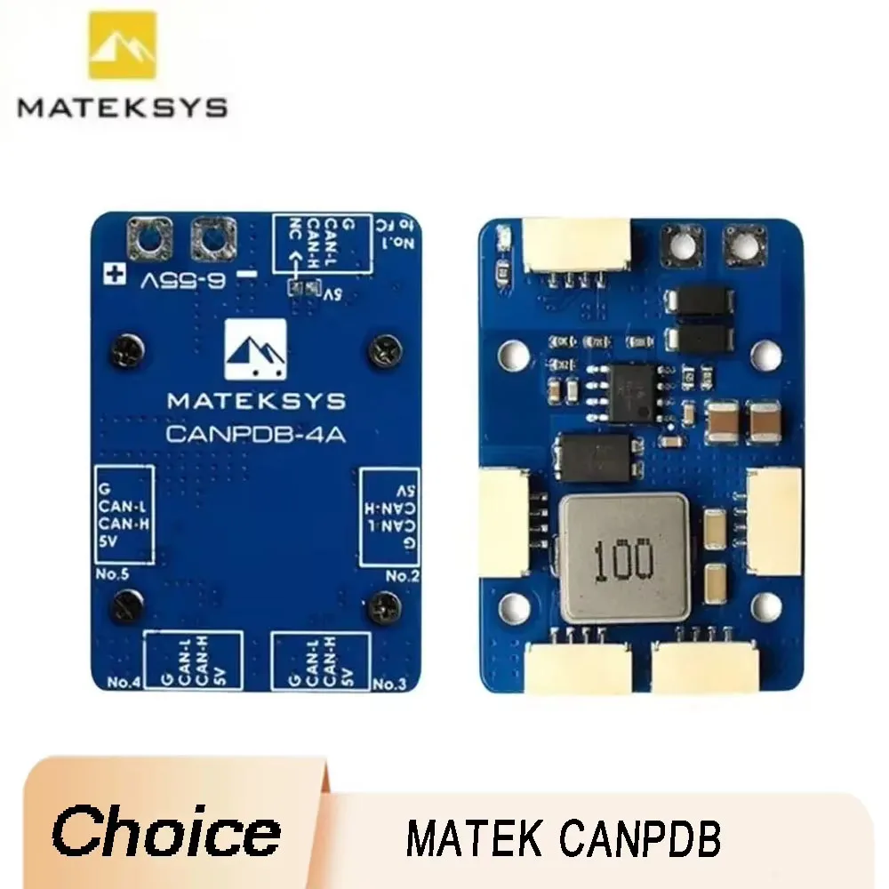 

MATEKSYS CANPDB PDB 4A BEC JST GH разветвитель 6 55 В CAN шина для FPV дрона RC модель DIY энтузиасты