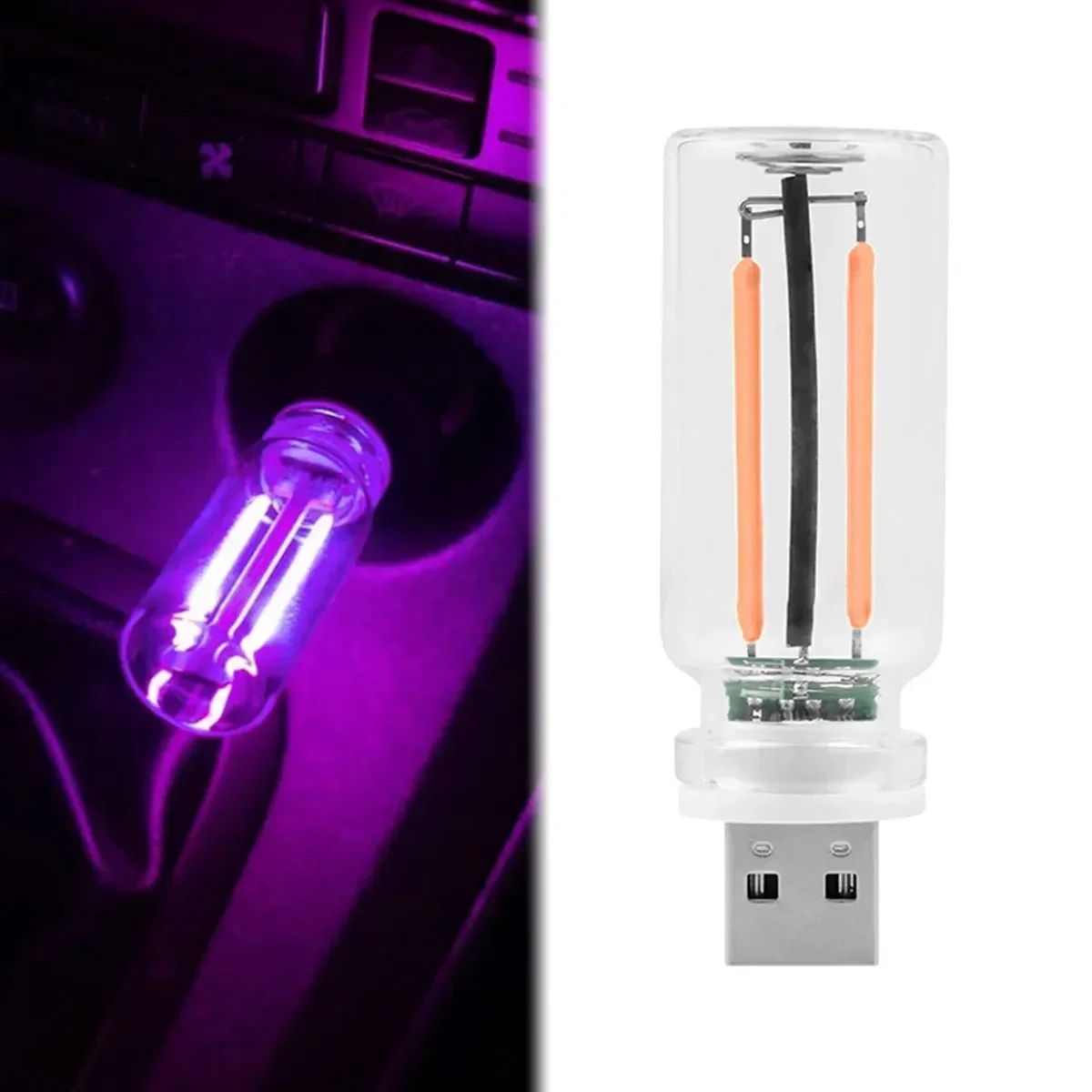 5V Vintage USB Touch Control Dimming Bulb Filament LED  Edison Bulb Mobile Power Light Night Light Bedside Light Computer Light