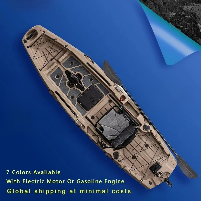 

For Modular Kayak With Engine Fishing Boat Canoe With Seat And Paddle Rotomolded Raft Portable For Drift Outdoor Fishing