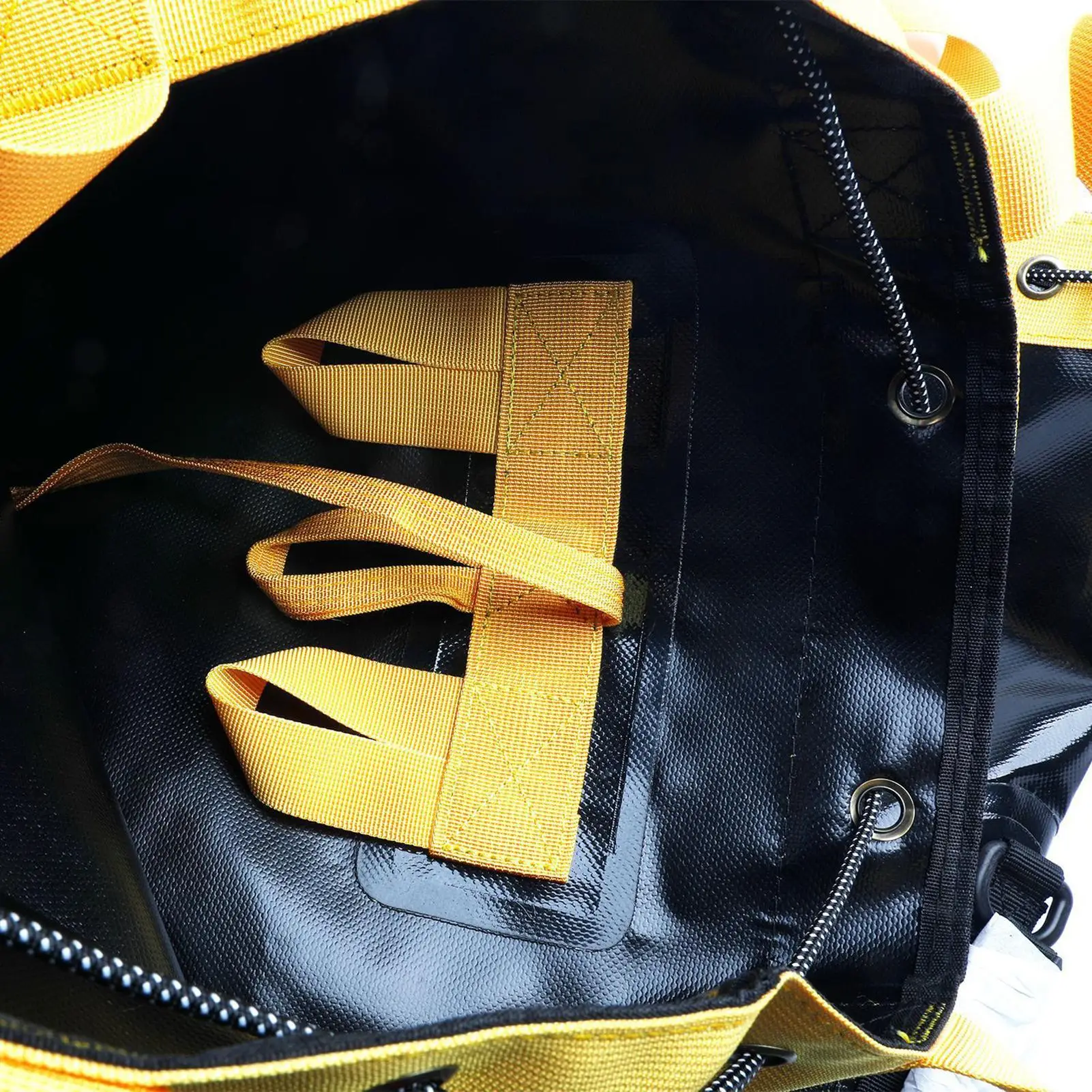 Bolsa de cuerda de escalada de 30L, almacenamiento de equipo de exploración de cuevas al aire libre, mochila resistente al desgaste, bolsa de drenaje de gran capacidad